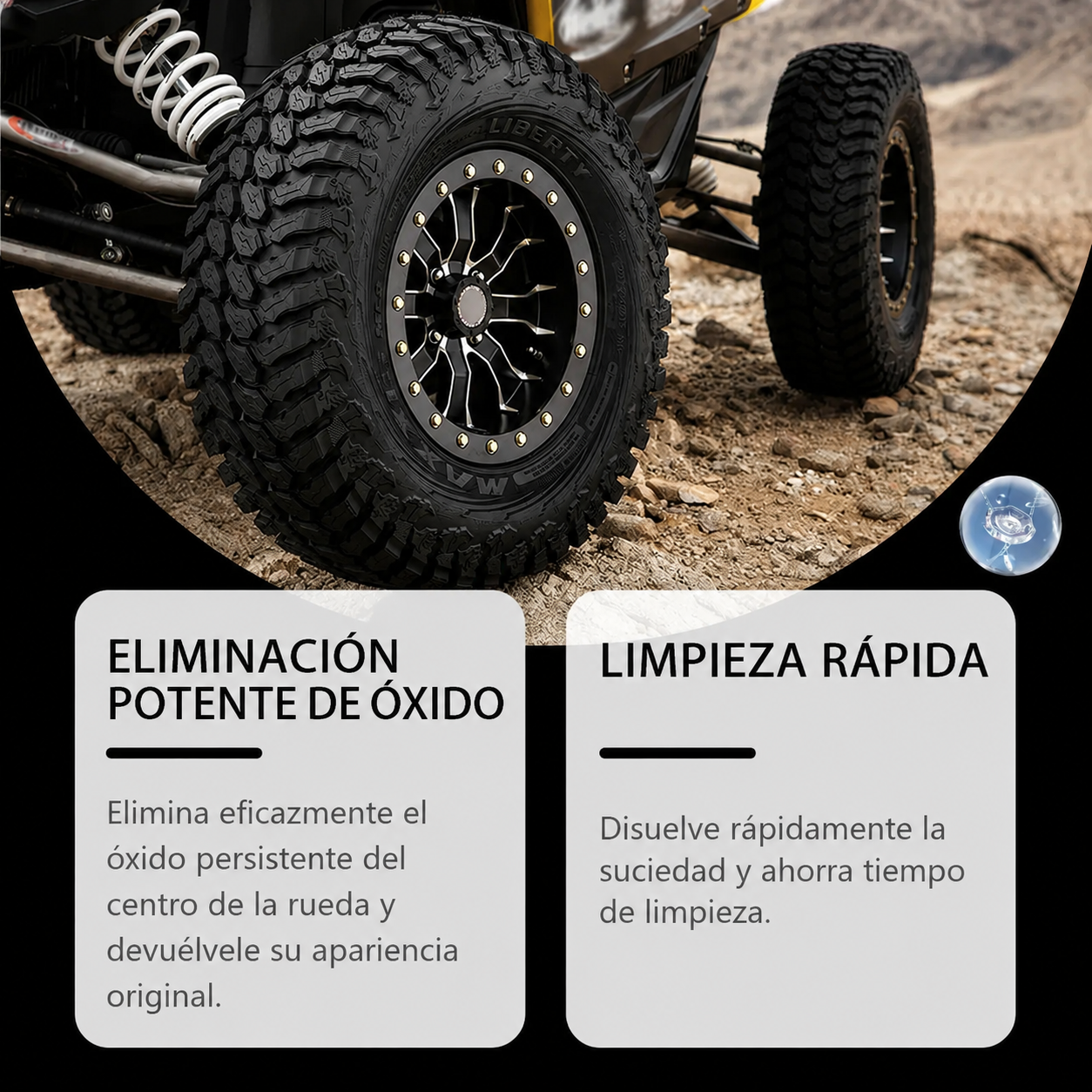 Limpiador de óxido para automóviles