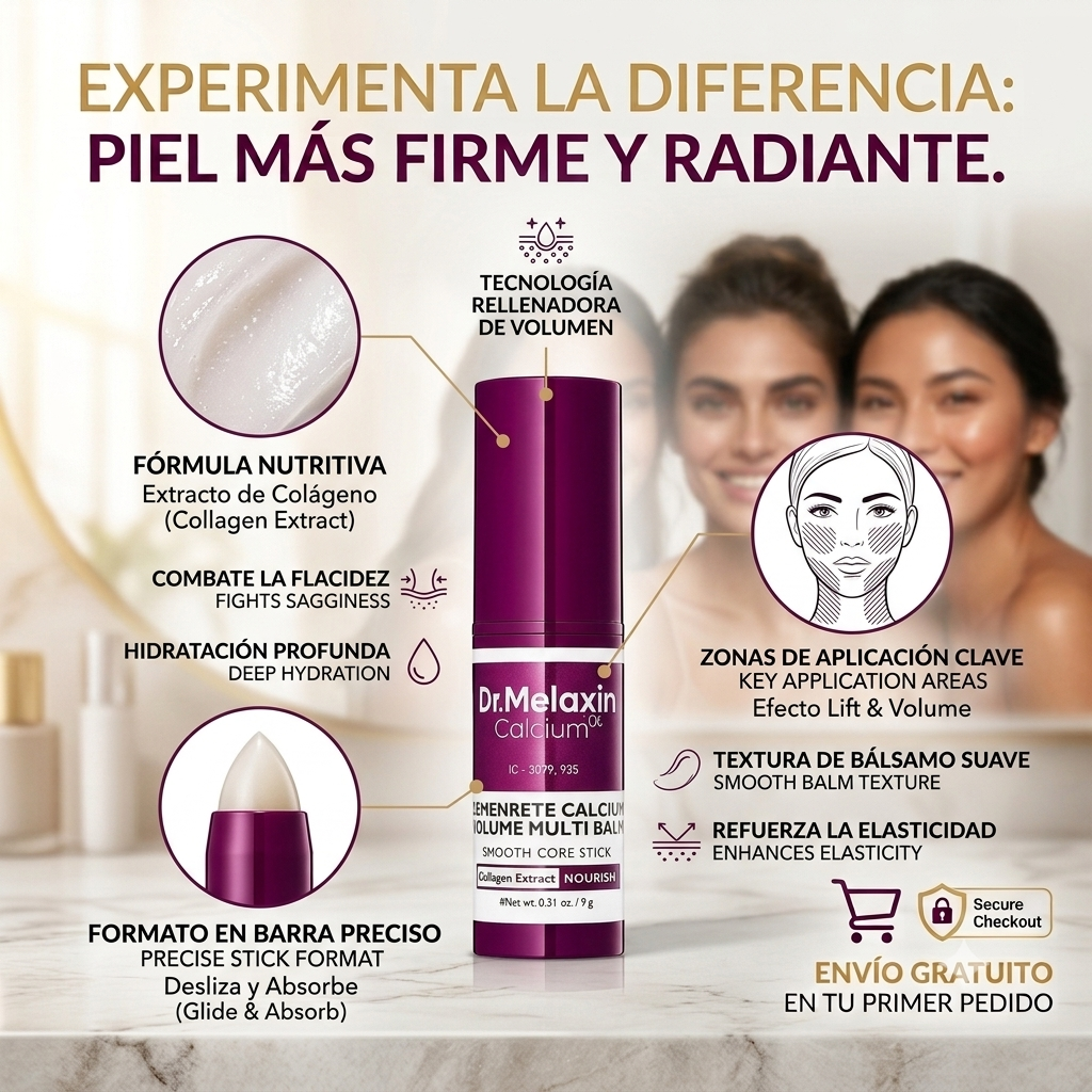 Dr. Melaxin Barra de Colágeno Anti-Arrugas Suaviza Líneas Finas y Expresión