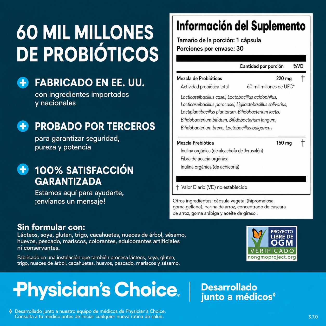 Physician's CHOICE Probiotics 60 Billion