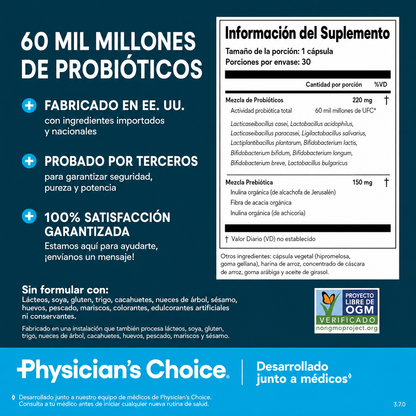 Physician's CHOICE Probiotics 60 Billion