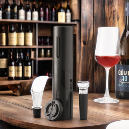 Destapador Eléctrico Recargable 5 en 1 – Kit Premium para Vinos