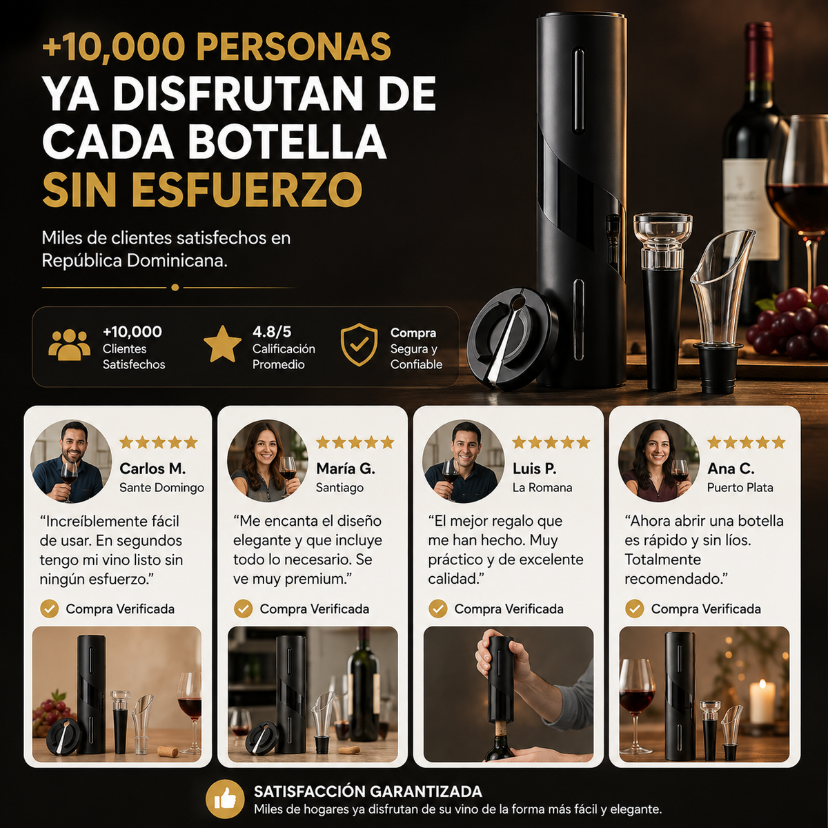 Destapador Eléctrico Recargable